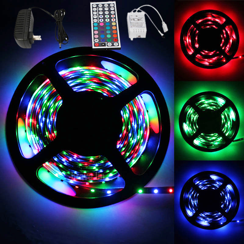 New 5M 12V Waterproof 300 LED RGB Strip Light 3528SMD Ribbon Car String Flexible